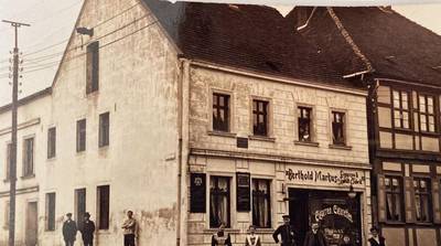 Zigarren- und Tabakgeschäft von Berthold Markus / Lange Straße 80 von 1912 ©E. Max Zigarren- und Tabakgeschäft von Berthold Markus / Lange Straße 80 von 1912 ©E. Max